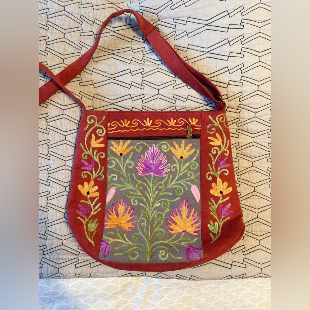 Boho Chic Fabric Messenger Bag
